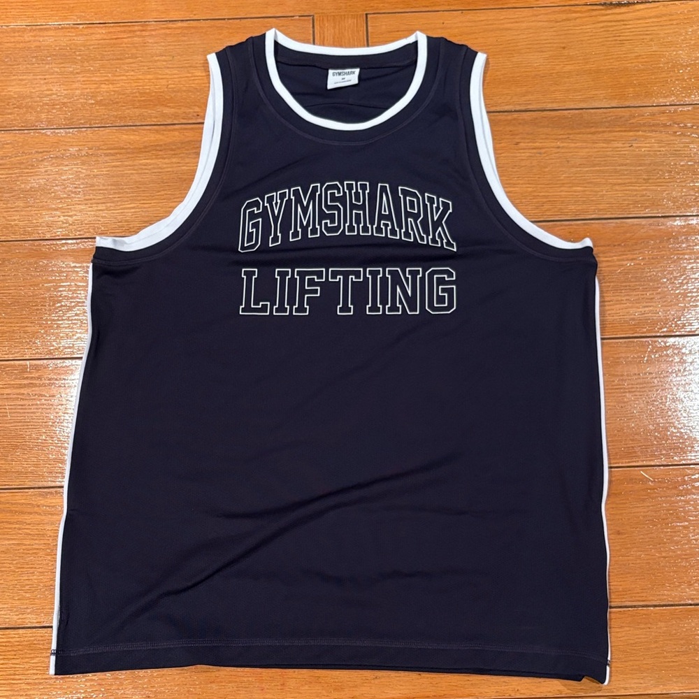 Gymshark Men's Dark Blue Tank
